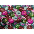 thumbnail image 5 of oneOone Popeline de Coton Marron Tissu Rétro Bouteille Soda Cap Robe Tissu Tissu Imprimé par la Cour 42 Pouces Large, 5 of 5