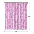thumbnail image 5 of Pink Breast Cancer Shower Curtain 72"x84" ,Bathroom Decorative Shower Curtains Set with 12 Hooks,Modern Waterproof Washable Shower Curtain, 5 of 6