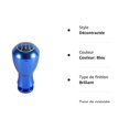 thumbnail image 3 of ( Color: Azul) Perilla de palanca de cambios universal para automóvil Transmisión automática/manual Perilla de palanca de cambios manual de aleación de aluminio de 5 velocidades JM MX-0138187FYD, 3 of 3