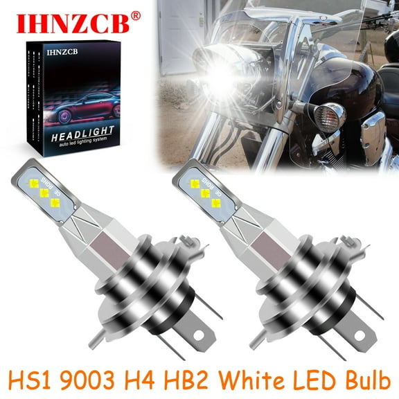 IHNZCB for Honda VTX1300C VTX1300R/S/T 2004-2009 2X HS1 9003 H4 HB2 LED Headlights Bulb 55W White LXB,Motorcycle Light,Y68