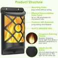 thumbnail image 2 of SOLAREK Outdoor Flame Solar Lights Waterproof 96 LEDs Wall Mount Lamps Flickering Blaze Auto on/off Sensor Landscape Decorative Lamp for Patio Yard, 2 of 9