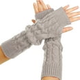 thumbnail image 1 of Winter Warm And Fashionable Solid Color Knitted Fingerless Gloves For Men And Women, 1 of 3