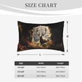 thumbnail image 5 of Haiem Pillowcase for Hair and Skin Queen - Enchanted Deer In Cave Printed Soft Pillowcase with Envelope Closure-14"x20", 5 of 8