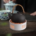 thumbnail image 3 of Calentador de tetera con vela hueca, calentador de velas para mantener el calor para la tetera doméstica B Almohadilla Dorada, 3 of 9