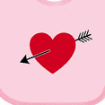 thumbnail image 4 of Inktastic Valentines Day Heart Arrow Boys or Girls Baby Bib, 4 of 4