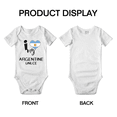 thumbnail image 3 of I Heart My Argentine Unlce Argentina Love Flag Baby Bodysuit (White, 3-6 Months), 3 of 5