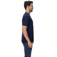 thumbnail image 4 of Crewneck Short Sleeve T-Shirt, Dry Fit Poly Shirt for Men, 100 Polyester Navy Tee, M, 4 of 6