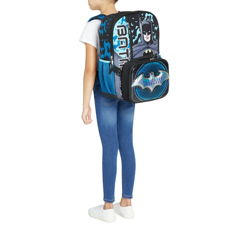 Warner Bros DC Batman Gotham City Hero 17 Kids School Backpack Lunch Box Set Walmart