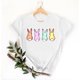 thumbnail image 3 of Mujeres Manga Corta de Verano Tops Pascua Impresa Cuello Redondo, Blusa de Moda Casual para la Primavera, 3 of 4