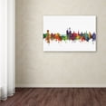 thumbnail image 3 of Trademark Fine Art 'Iowa City Iowa Skyline II' Canvas Art by Michael Tompsett, 3 of 3