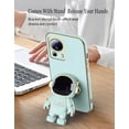 thumbnail image 5 of Compatible with Xiaomi 13 Lite Case for Women, Ultra Soft Xiaomi 13 Lite Phone Case Silicone TPU Plating Cute Astronaut Pattern Cases with Stand Cover (Green), 5 of 14