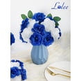 thumbnail image 4 of 108pcs Roses Head Flowers with Stem - Blue & White Artificial Flowers Rose Bulk - Silk Royal Blue Rose Fake Flower for Wedding Bouquet Party Home Decor DIY Baby Shower Centerpieces Tables Decoration, 4 of 14
