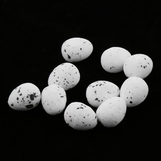 10PCS Huevos de Codorniz de Huevo en Miniatura Huevos de Simulación Mini Huevo de Huevo Micro Paisaje - Beige S Colco Huevo de ave artificial