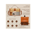 thumbnail image 3 of Bolso Hombro Mujer Bandolera Mariconera Cruzada Xtellar beige, 3 of 3
