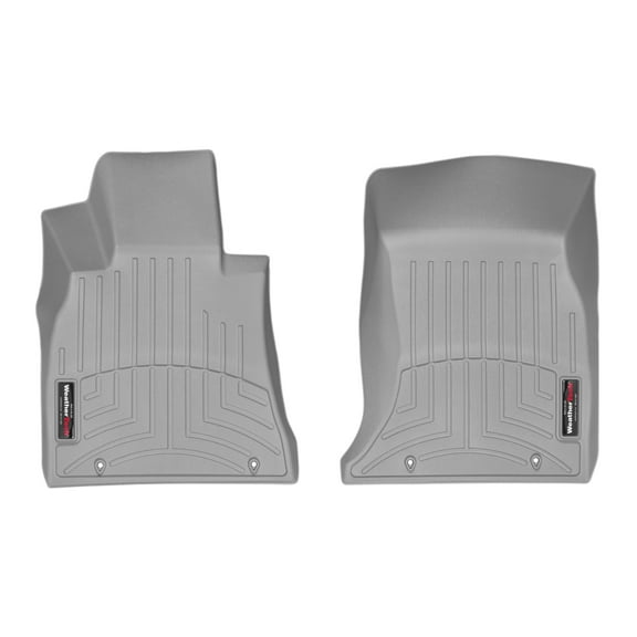 WeatherTech Custom Fit FloorLiners compatible with Genesis, G90, G80 - 1st Row (Driver & Passenger), Grey