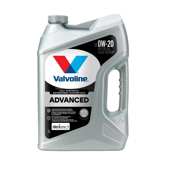 Huile à moteur Valvoline Advanced entièrement synthétique 0W20
