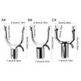 thumbnail image 5 of CIYISON Clothes Hook Poles End Replacement Aluminum Alloy Utility Hook for Clothes Hanger Reaching Hook Closet Poles Hook, 5 of 12