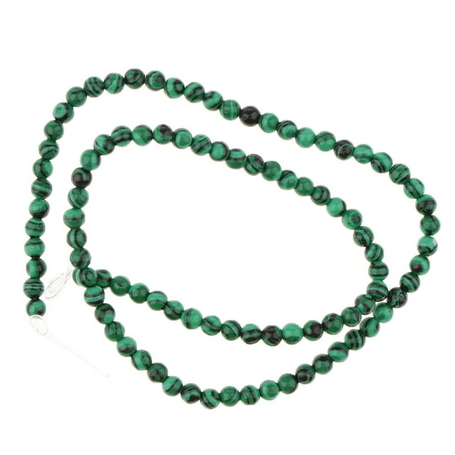 1 Strand Green Malachite Loose Beads Natural Round for Bracelet Jewelry Making 4mm