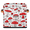 Multicolor 3, variant on CURLYOOT Mushrooms Forest Cube Storage Bin, 11 Inch Storage Cube Fabric Bin for Shelves, Jungle Botanical Foldable Clothes Organizer Baskets with Leather Handle for Closet Home