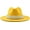 Yellow, variant on Women Vintage Pearl Band Fedora Hat Wide Brim Trilby Panama Hat