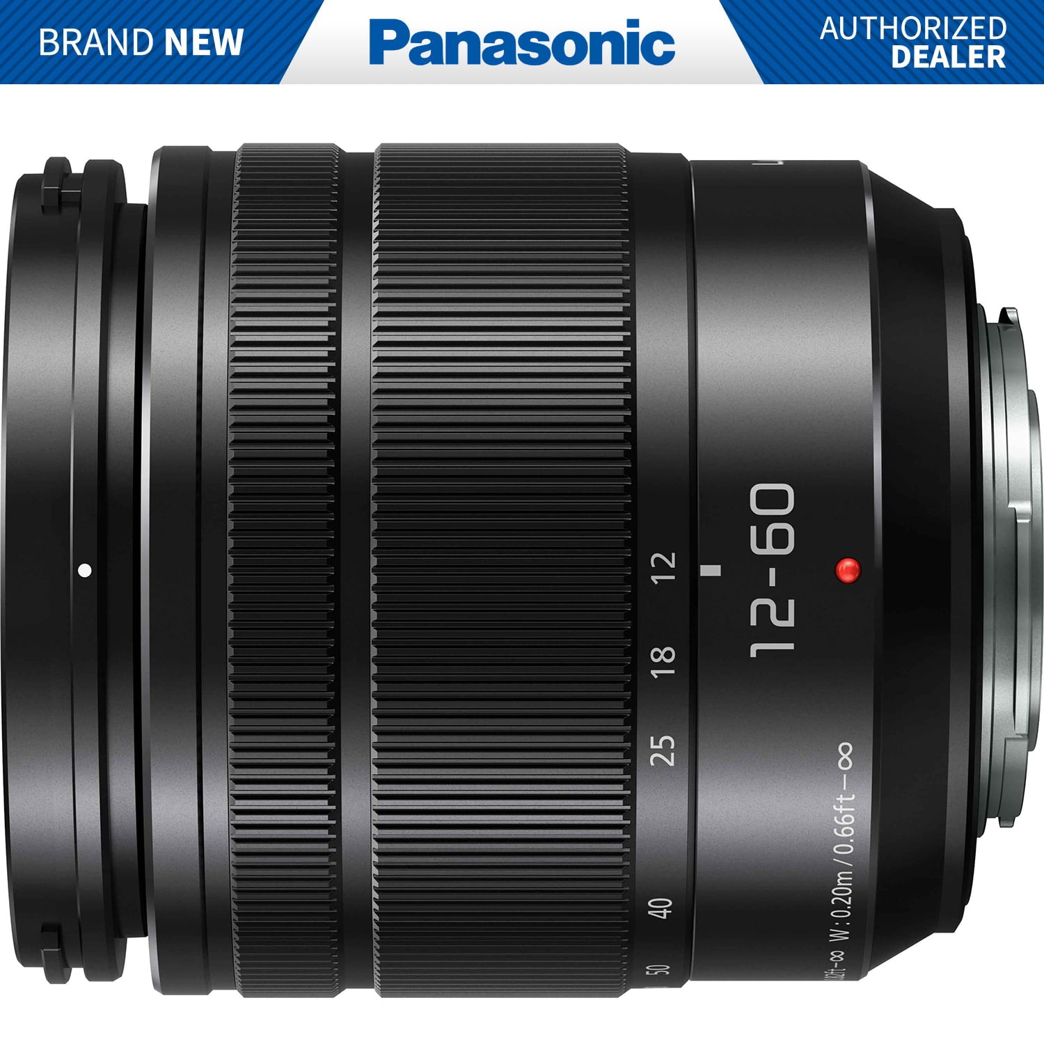 Panasonic Lumix G Vario 12-60mm f/3.5-5.6 Asph. Camera Lens for DSLRs u0026  Mirrorless - Walmart.com
