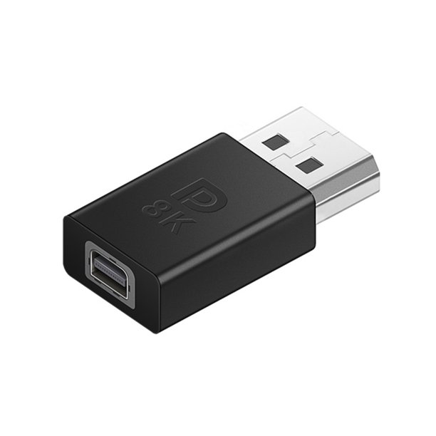 (DP A MDP Recto) Adaptador DP1.4 DP Macho/DP Hembra/miniDP A El Adaptador HD Admite Vídeo 8K (C)