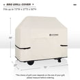 thumbnail image 2 of ULTCOVER Smart Selection Waterproof BBQ Gas Grill Cover 72 inch 420D Dustproof UV Resistant Anti-Tear Outdoor Gas Barbecue Grill Cover,Beige, 2 of 6