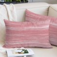 thumbnail image 2 of Pink Throw Pillow Covers, Vintage Modern Abstract Art Ombre Soft Breathable Pillow Cases with Invisible Zipper for Sleeping, Small Pillowcases for Couch Bed Sofa Chair 16x24 Inches, 2 of 9