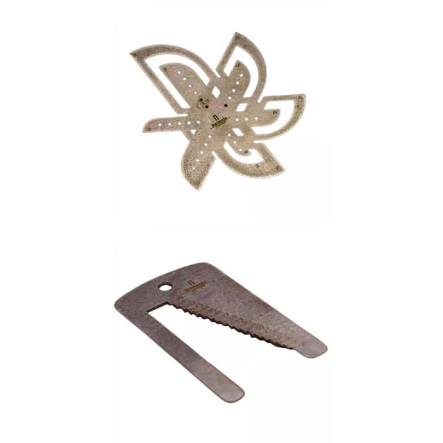 Plantilla de Plantilla Manual de 2 Uds., Regla de Correa de Reloj, Espaciado de Agujeros de Artesanía de material cuero Gloria Regla de correa de reloj