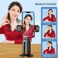 thumbnail image 6 of 360° Auto Face Tracking Tripod Auto Tracking Phone Holder Smart Selfie Stabilizer Robot Cameraman Gesture Control Built-in Battery with 1/4 Inch Screw Detachable Bi-color Temperature & RGB, 6 of 9