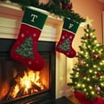 thumbnail image 5 of Personalization Mall Traditional Tree Embroidered Initial Christmas Stockings, 5 of 7