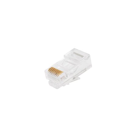 UPC: 0844660072454 | Monoprice RJ-45 Network/Modular Connector For Solid Wire Cables 107245