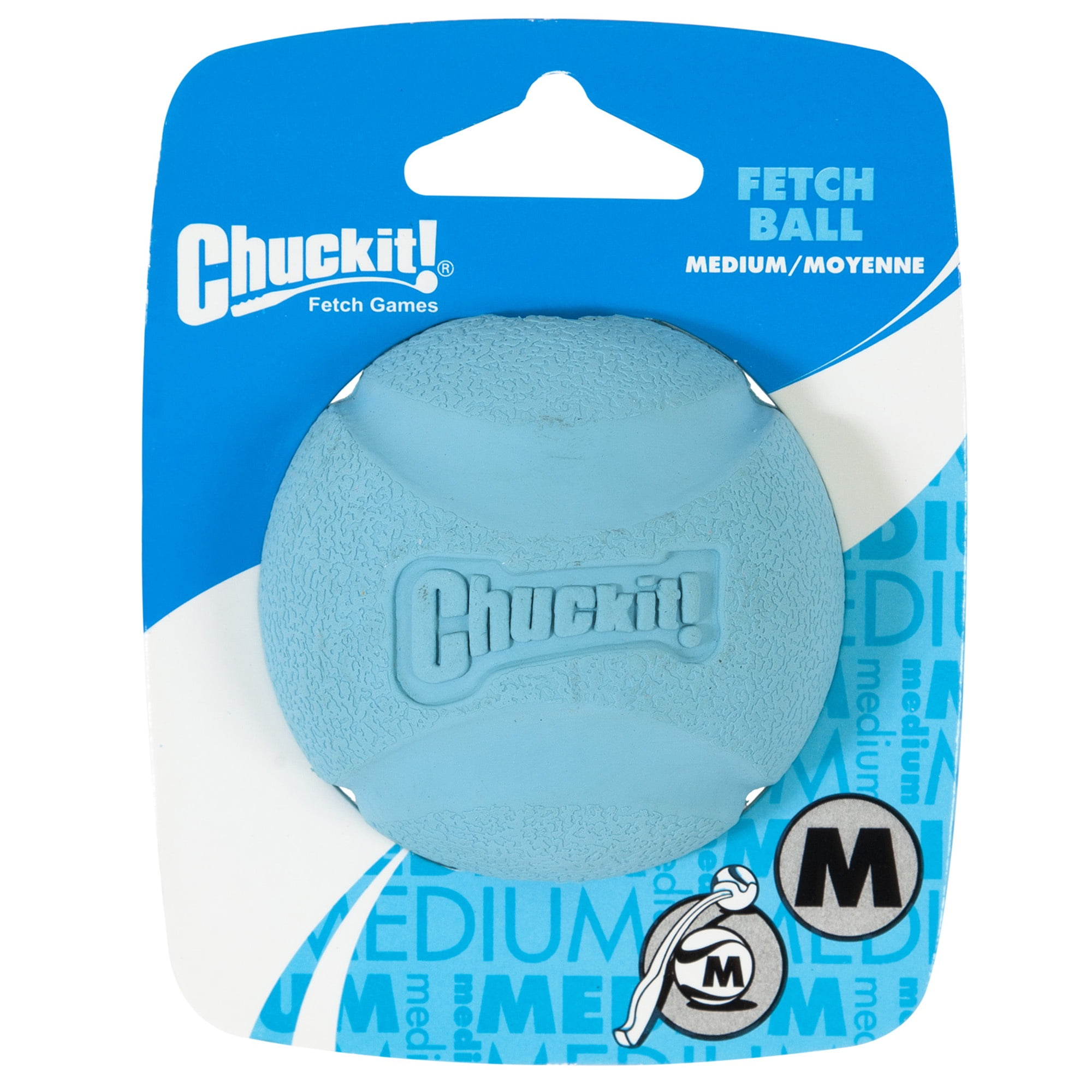 Chuckit! High Bounce Ball Rubber Fetch Dog Toy, Medium 2.5" for Dogs 20 to 60 lb, Pack of 1, Assorted