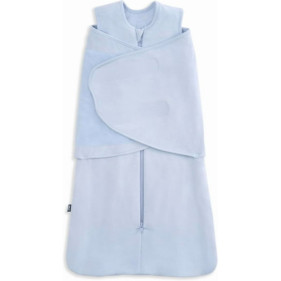 HALO SleepSack SuperSoft 3-Way Baby Swaddle Wearable Blanket, Newborn, BlueFog