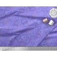 thumbnail image 3 of Soimoi Purple Georgette Viscose Fabric Abstract Circles Abstract Print Fabric by the Yard 42 Inch Wide, 3 of 3