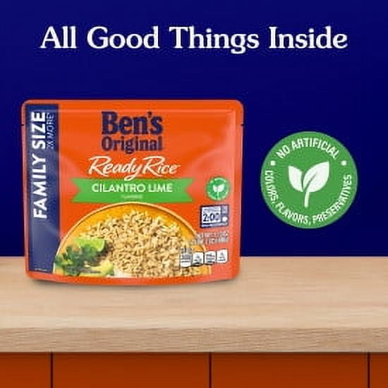 (6 pack) BEN'S ORIGINAL™ READY RICE™ Cilantro Lime Family Size