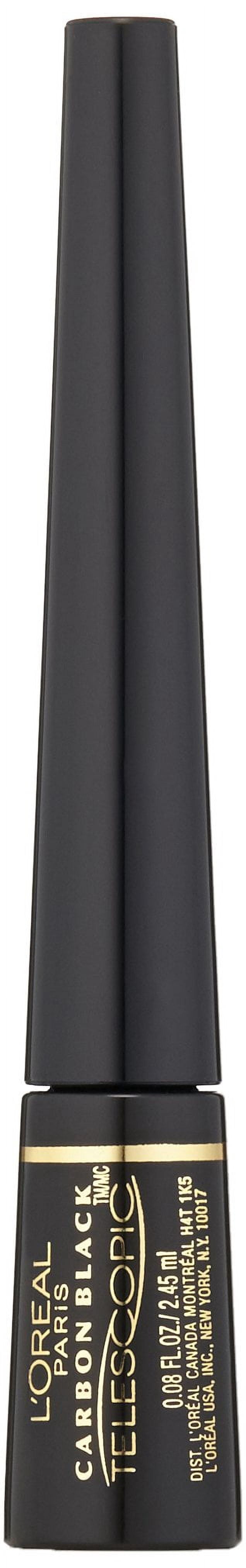 L'Oreal Paris Telescopic Liquid Eyeliner, Carbon Black 835, 0.08 fl oz (3 Pack)