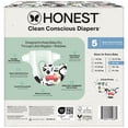 thumbnail image 3 of The Honest Company Clean Conscious Diapers® Up to 100% Leak Protection Designed to Protect Delicate Skin Hypoallergenic + Fragrance Free Big Trucks + All the Letters, Size 5, 44 Count, 3 of 10