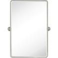 thumbnail image 3 of TEHOME Farmhouse Pivot Rectangle Bathroom Mirror Brushed Nickel Metal Framed Tilting Beveled Vanity 20x30", 3 of 6