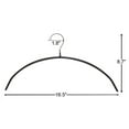 thumbnail image 2 of J.S. Hanger Space-saving Metal Coat Hanger, Black Super Grippy Coating, 10-Pack, 2 of 6