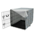 thumbnail image 3 of Polka Dots Dog Crate Cover, Little Titmouse Birds on Tree Branches Pastel Winter Season Friendship, Easy to Use Pet Kennel Cover Small Dogs Puppies Kittens, 7 Sizes, Blue Grey and Dust, by Ambesonne, 3 of 6