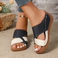 thumbnail image 2 of Mostsola Slippers for Women Open Toe Trendy Beach Shoes Platform Wedge Sandals Summer Slides, 2 of 8