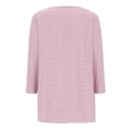 thumbnail image 3 of Long Sleeve Shirts For Women Top Shirt Round Neck Cute Casual Tunic For In Spring Fashion Womens Long Sleeve Tops, 3 of 4