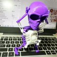 thumbnail image 4 of SUNSIOM Figurines de Squelettes Imprimés en 3D Squelettes Dansants à Remonter Décoration d'Halloween, 4 of 6