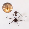 thumbnail image 2 of Redempat Modern Miniature Chandelier Celing Lamp Model Decor Layout Accessories Bronze Warm Light 8.2x4.5cm 1Set, 2 of 5