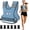 Blue-04-10 LB, variant on TB3C 4-10 lb Adjustable Weighted Vest, Womens Weight Vest for Running, Walking, Black