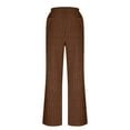thumbnail image 3 of Womens Sweatpants Tall Ribbed Knit Wide Leg Pants with Pockets for Relaxed Comfort and Soft Stretch, 3 of 4