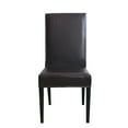 thumbnail image 4 of Skksst Stretch PU Faux Leather Slipcover Dining Chair Seat Cover Waterproof Protector,Brown, 4 Packs, 4 of 7