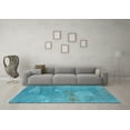 thumbnail image 3 of Ahgly Company Indoor Rectangle Oriental Light Blue Industrial Area Rugs, 4' x 6', 3 of 4