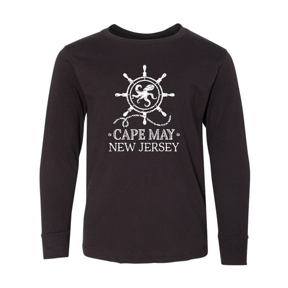 Inktastic Cape May New Jersey Vacation Long Sleeve Youth T-Shirt